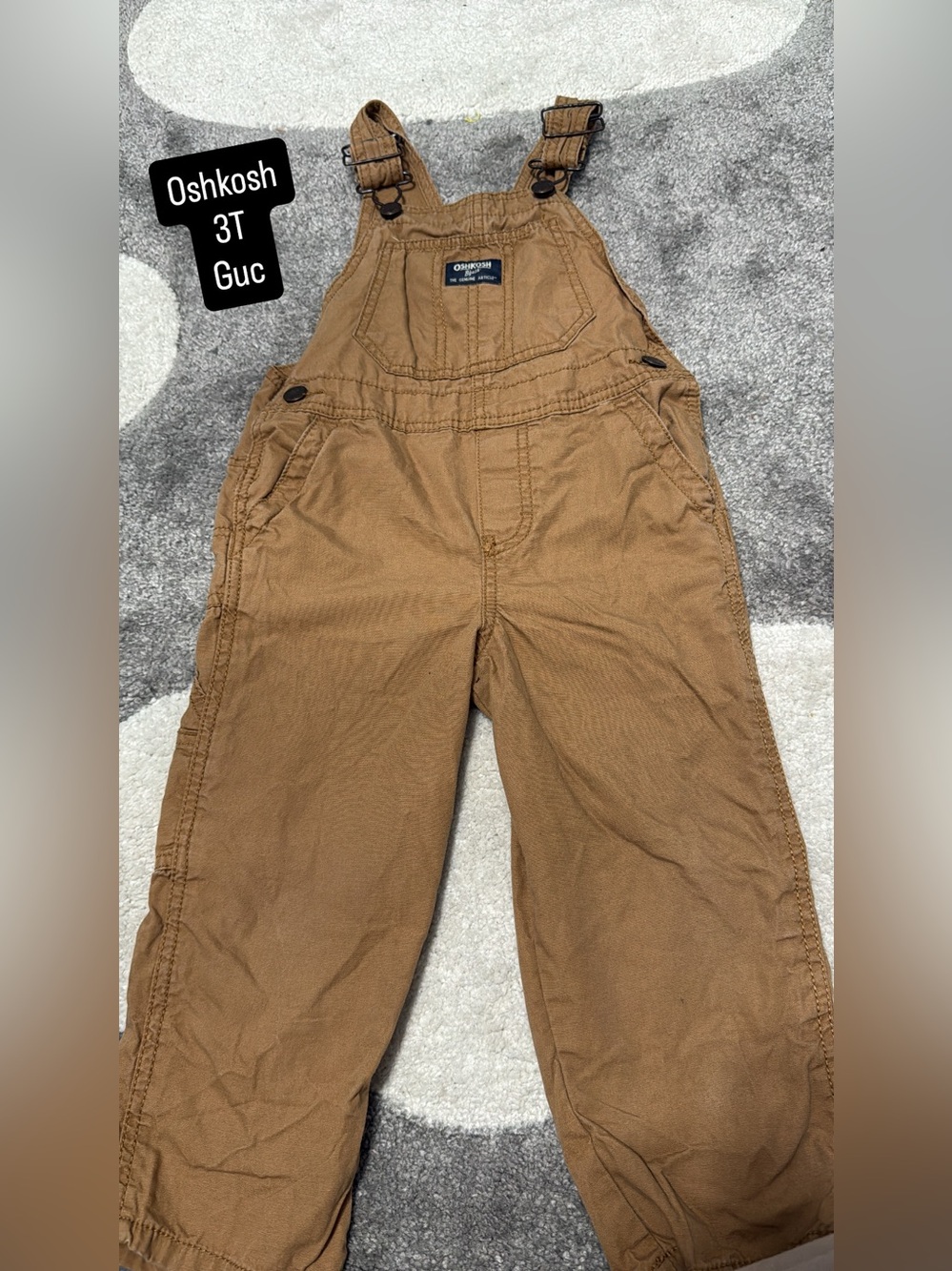 OshKosh B'gosh Tan Brown Kids' Overalls